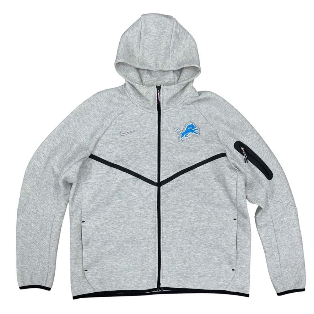 Nike Tech Fleece Detroit Lions Windrunner Zip Hoodie Sweatshirt